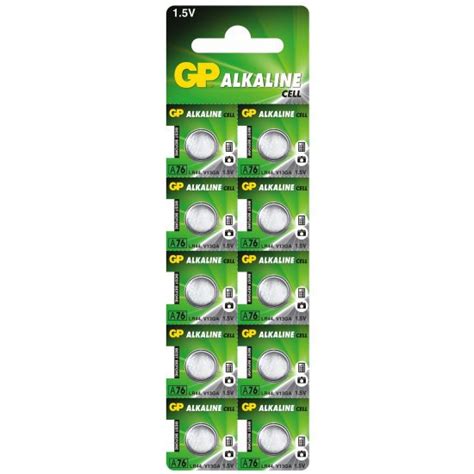 10 X Bateria Alkaliczna Mini Gp A76 G13 Ag13 L1154 Lr44 157