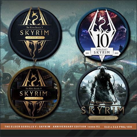 Tes V Skyrim Anniversary Edition Icons By Brokennoah On Deviantart