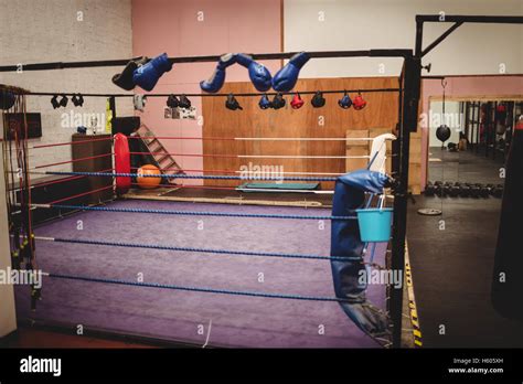 Empty Boxing Ring Stock Photo Alamy