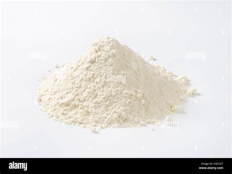 Pile Of Wheat Flour On White Background Stock Photo Alamy