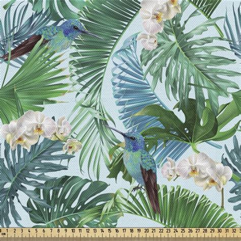 East Urban Home Fab 163294 Ambesonne Hummingbird Fabric By The Yard