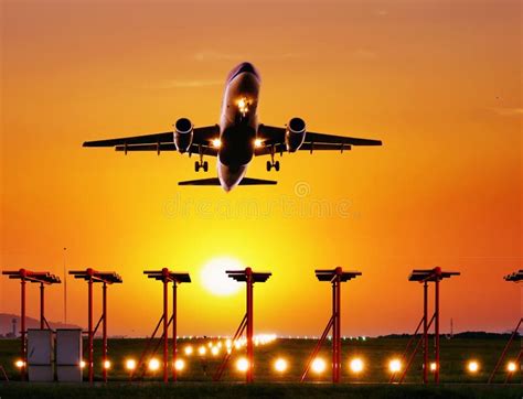 Het Vliegen Weg In De Zonsondergang Stock Foto Afbeelding Bestaande