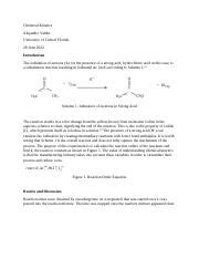 Valdes Report Chemical Kinetics V Docx Chemical Kinetics Alejandro