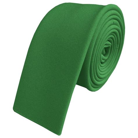 Emerald Green Plain Square Tipped Skinny Tie Wrexham Club Ties Ltd