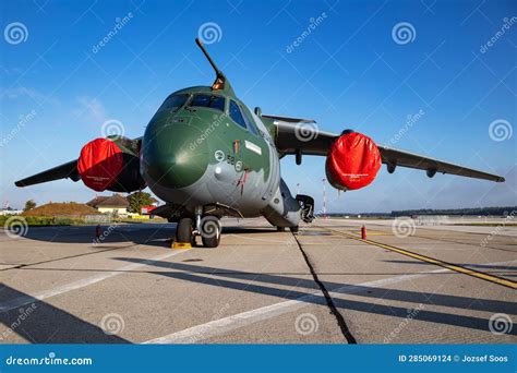 Embraer KC 390 Millennium Military Transport Plane At Air Base Air