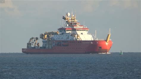 Rrs Sir David Attenborough Enters The Harbour Bound For Harwich