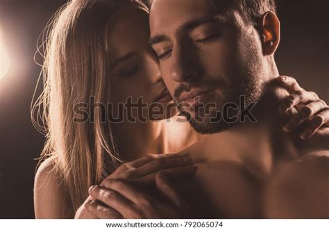 Naked Sensual Lovers Hugging Closed Eyes Stock Photo 792065074 Shutterstock