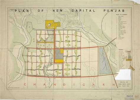 Master Plan of Chandigarh by Le Corbusier -1951. | Download Scientific ...