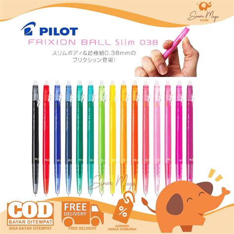 Jual Pilot Frixion Slim Clicker Mm Pulpen Bisa Dihapus Erasable Pen