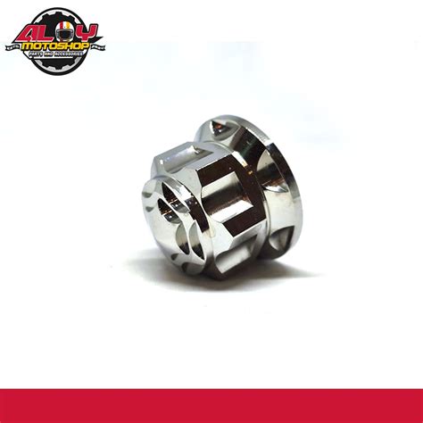 Sc Siam Stainless Rear Nut Cnc Mio Sporty Soulty Fino Aerox