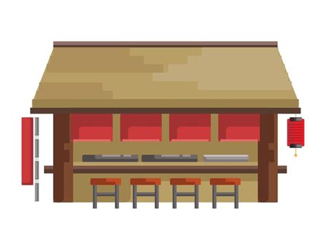 Premium Vector Japanese Ramen Shop Vector Illustration