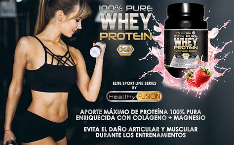 Whey Protein Proteina Whey Pura Con Colágeno Magnesio Tonifica Y Aumenta La Masa Muscular