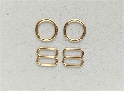 Gold Bra Making Rings And Sliders Metal Lingerie Strap Etsy