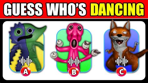 Guess Who Is Dancing Guess The Real Monster Garten Of Banban Chapter