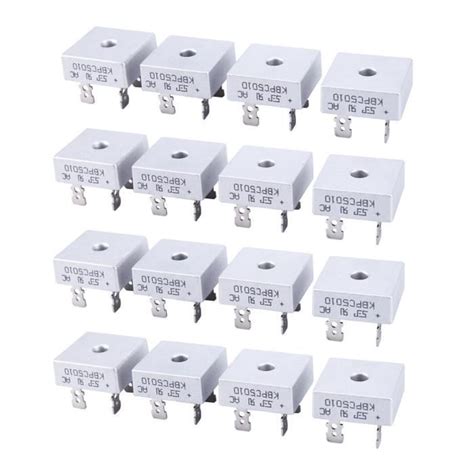 16X 50A 1000V Boîtier Métallique Diode Monophasé Pont Redresseur