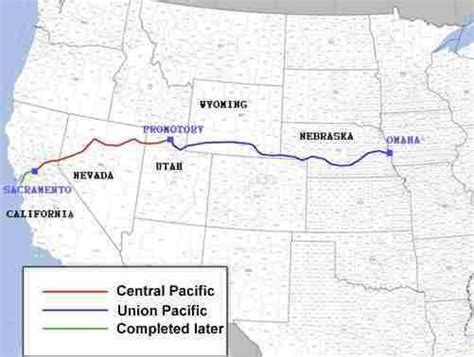 Transcontinental Railroad Map Worksheet