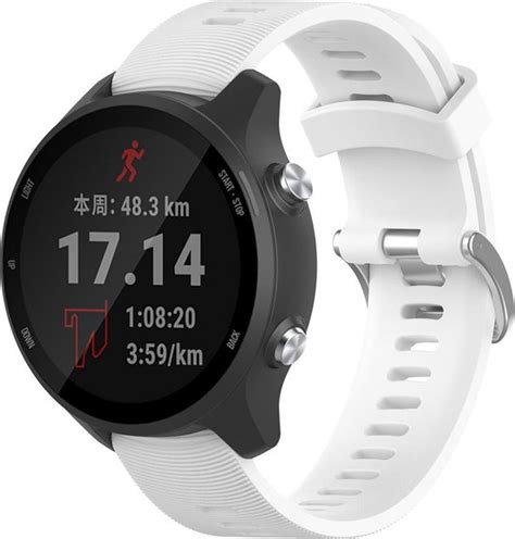 Horlogebandje Geschikt Voor Garmin Forerunner Music Wit