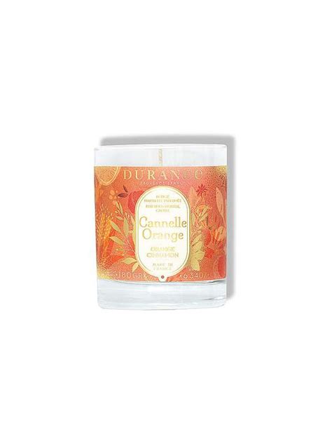 Bougie naturelle parfumée Cannelle Orange Durance 180 g La Belle