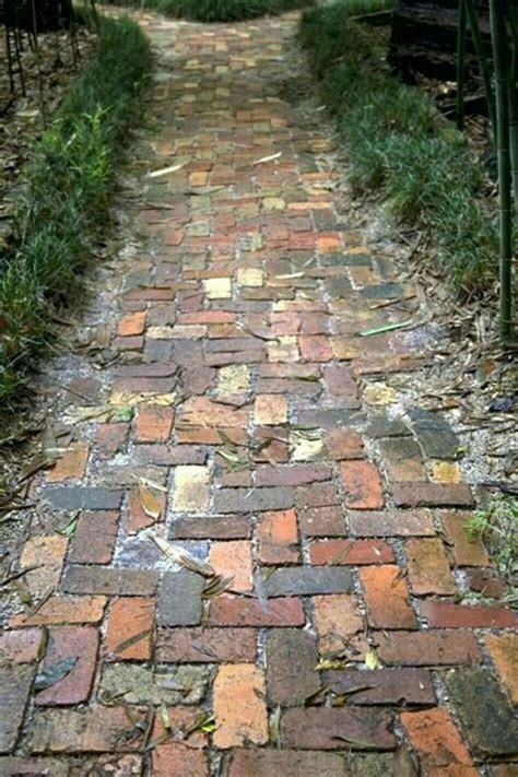 Reclaimed Brick In 2024 Garden Design Brick Path Reclaimed Brick Patio