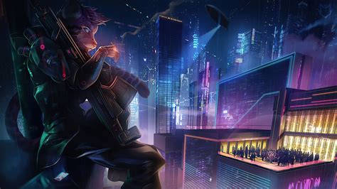 Cyberpunk, Beast, Soldier, Sci-Fi, City 4k, HD Wallpaper | Rare Gallery