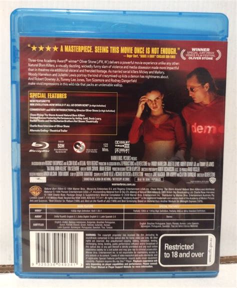 Natural Born Killers Blu Ray VGC Region B The Directors Cut 1994 Oliver