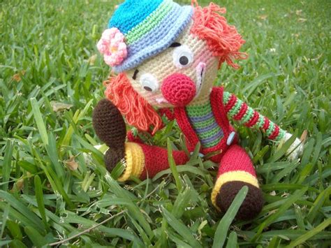 Payaso Tejido Al Crochet Amigurumi Tejidos A Crochet Mu Ecas De