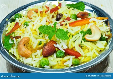 Vegetable Biryani Stock Image Image