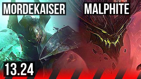 MORDEKAISER Vs MALPHITE TOP 7 1 4 400 Games Dominating NA