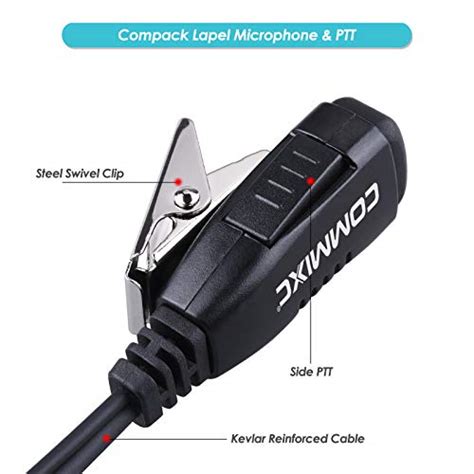 Commixc Walkie Talkie Earpiece Mm Mm Pin Covert Air Acoustic