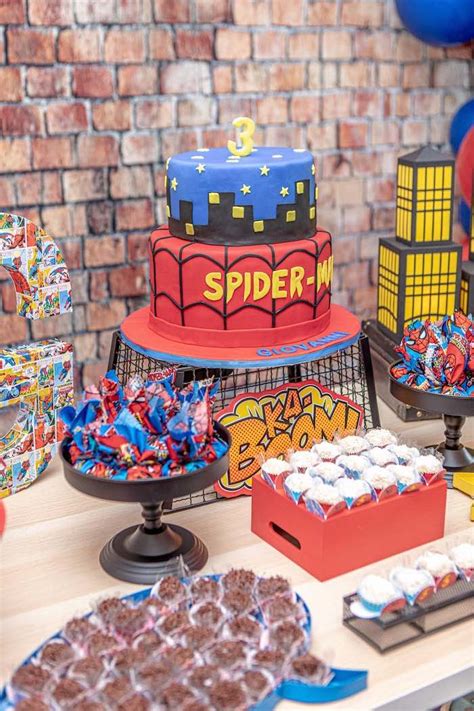 SpiderMan Birthday Party Food Ideas