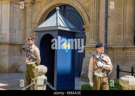 Guards at the Grand ducal palace, Luxembourg-city, Luxembourg, Europe Stock Photo - Alamy