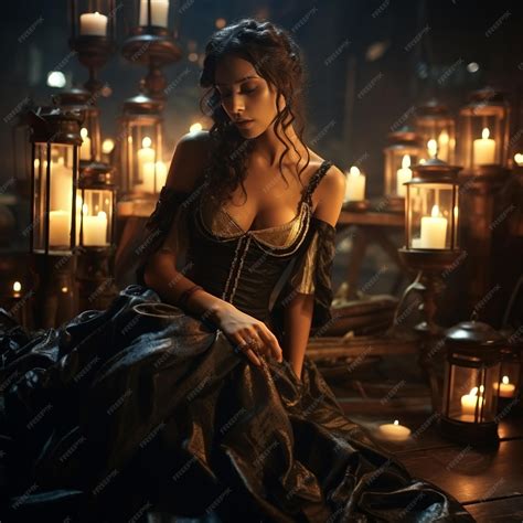 Premium AI Image | Portrait and atmosphere of an oldtime stateroom of a