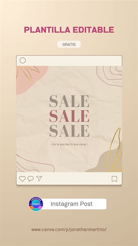 Plantilla Gratis Y Editable En Canva Para Sale De Moda Beige