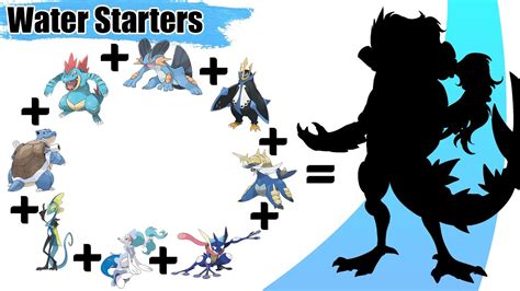 All Water Starters Pok Mon Fusion Gen To Gen Youtube