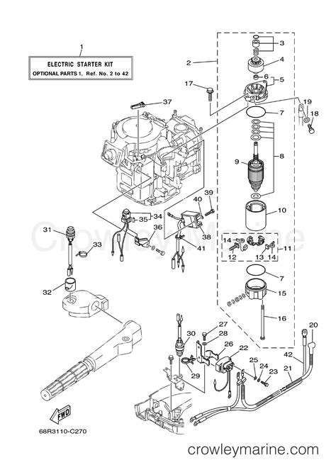 OPTIONAL PARTS 1 2006 Outboard 6hp F6MLH Crowley Marine