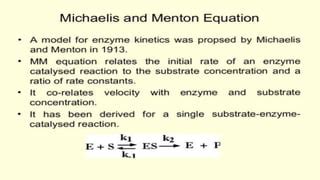 Michaelis menten equetion | PPT