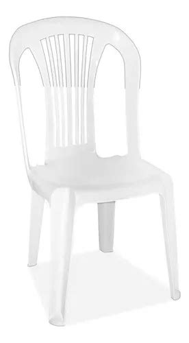 Silla Plástica Reforzada Colombraro Nina Apilable Mm Color Blanco