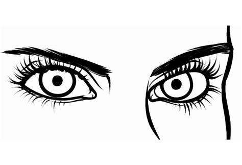 Desenhos de Olhos Simples para Colorir e Imprimir - Colorir.Info