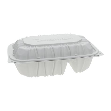 PACYCNW02052 Pactiv EarthChoice Vented Microwavable Hinged Lid