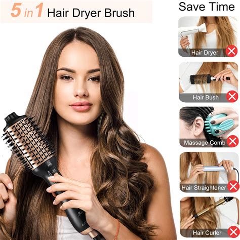 Aibesser Hair Dryer Brush Hot Air Brush Volumizer Upgrade Brush Blow Dryer For Hair Styling
