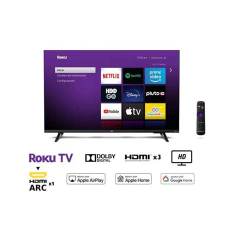 Ripley TELEVISOR SMART TV AOC HD 32 LED ROKU S5135