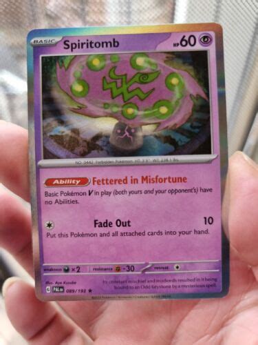 Spiritomb 089 193 Holo Paldea Evolved Pokemon TCG Near Mint EBay