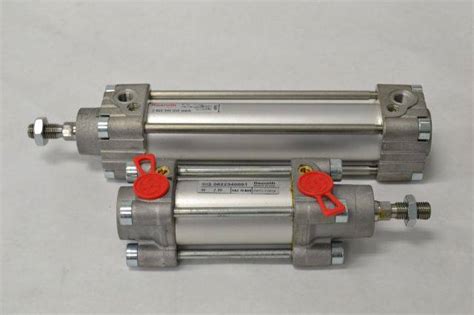 Lot 2 Rexroth 0822340001 0 822 340 004 Mixed Pneumatic Cylinder Double B206636