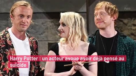 Harry Potter un acteur avoue avoir déjà pensé au suicide Vidéo