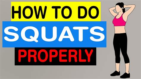 How To Squat Properly Squat Exercise For Beginners Squat Youtube