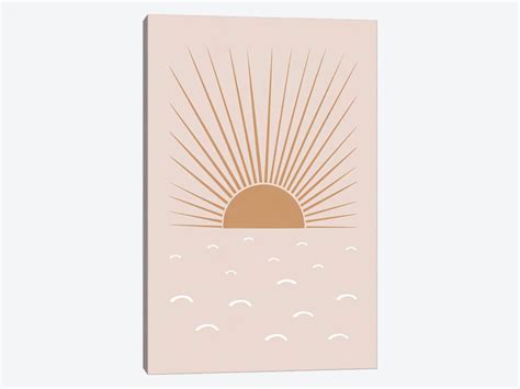 Blush Sun Canvas Art Print By Orara Studio Icanvas