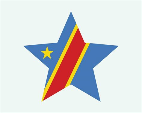 Congo Kinshasa Star Flag 26422137 Vector Art At Vecteezy