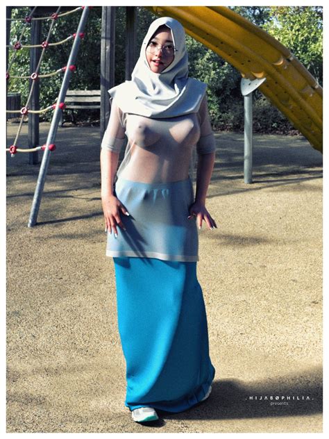 Rule 34 3d 3d Artwork Big Breasts Braless Hijab Hijabophilia Outdoors Playground See Through