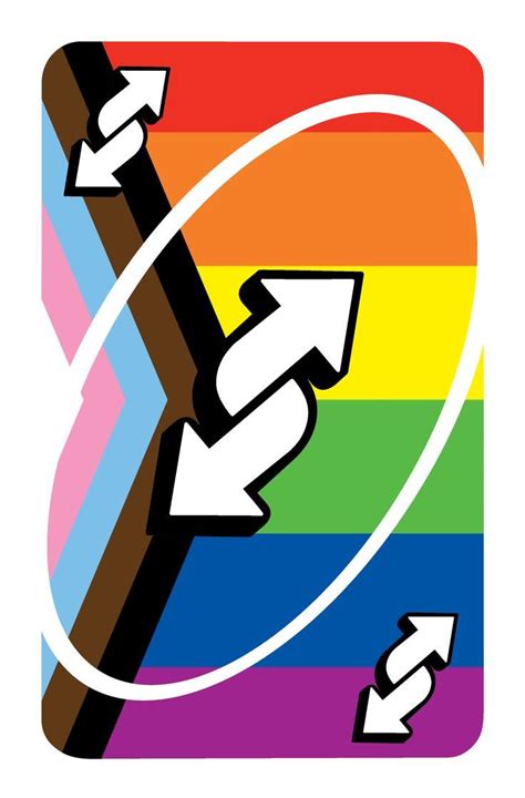 Progress Pride Flag Uno Reverse Card Gay Sticker Lgbt Pride Art Uno