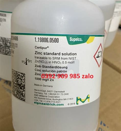 Zinc Standard Solution Ml Merck C